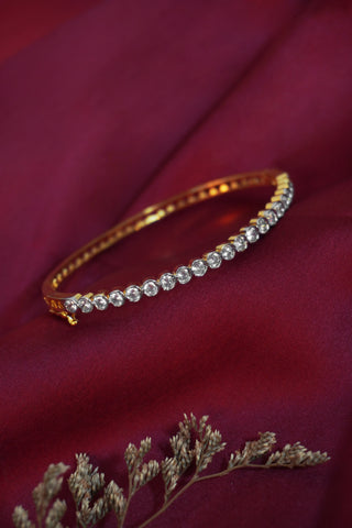 24k Gold Plated Designer Zircon Bracelet