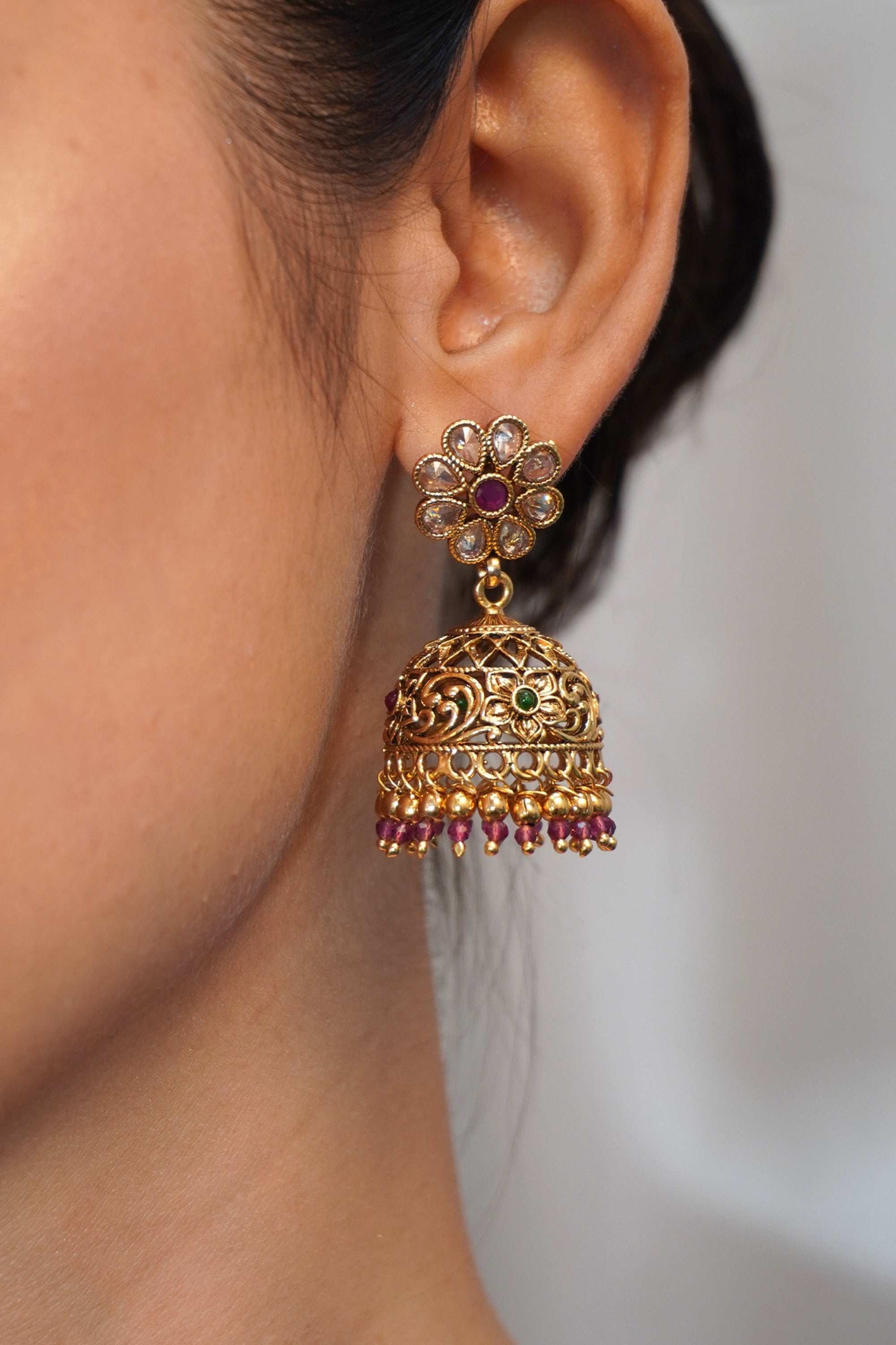 Assamese Traditional Loka paro earrings For Women (#1535),Jewelle