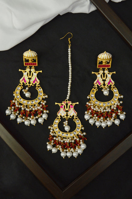 Shop Exquisite Maang Tikka Earring Sets at Rubans | Finest Collection