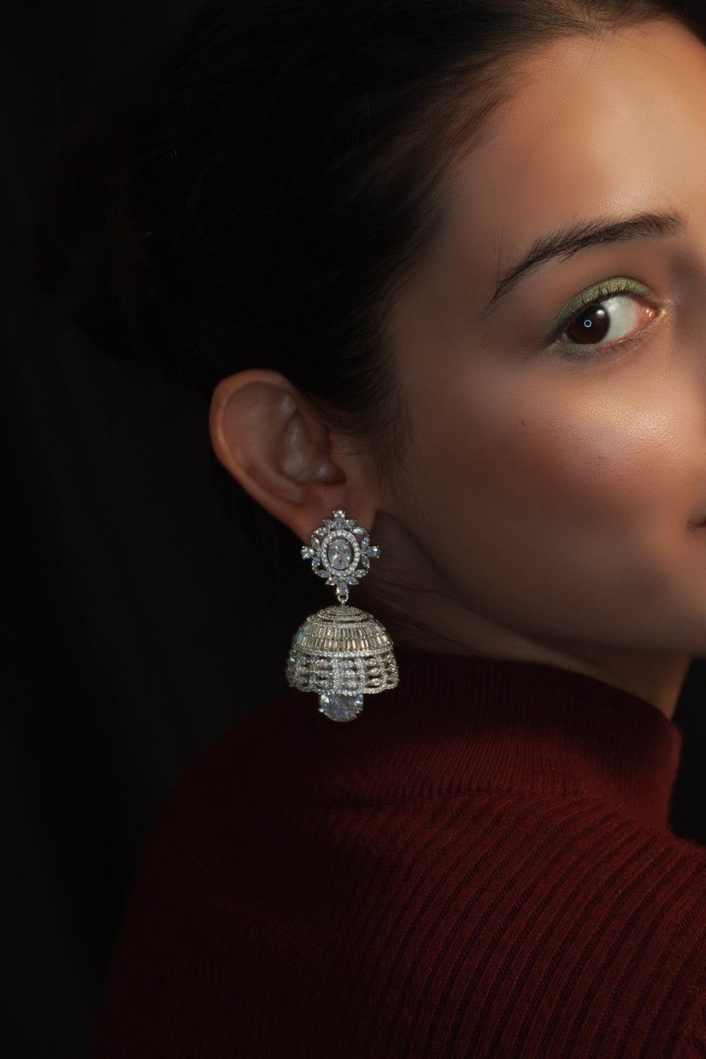 Buy Indian Designer Traditional Silver Oxidized Afghani Gypsy Tribal Ethnic  Party-wear Bollywood Dangle Bali Mirror Jhumka Earrings Online at  desertcartINDIA