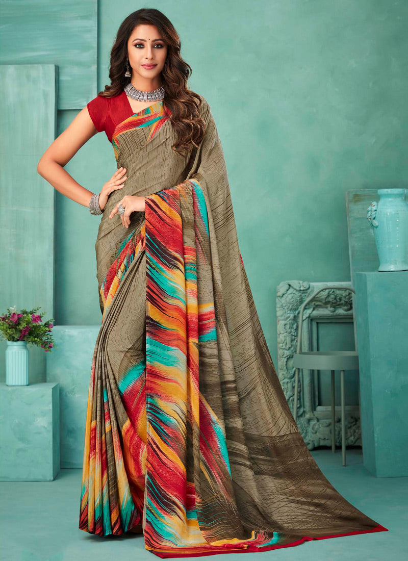 Crepe Sarees, Buy Crepe Sarees Online, Crepe Silk Sarees Collection