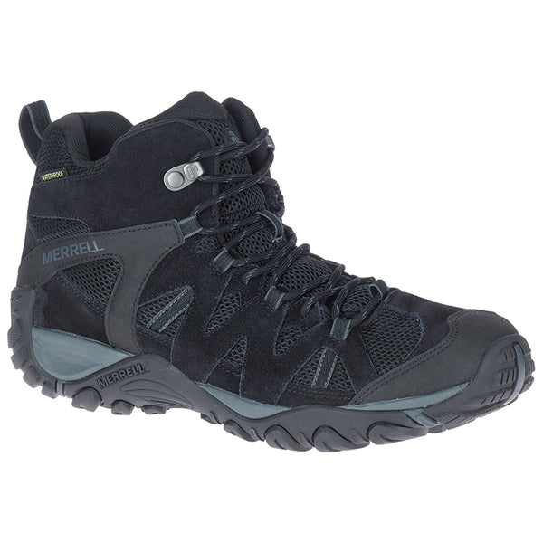 Deverta 2 Mid Wprf-Black/Granite Mens Hiking Shoes | Merrell Online Store