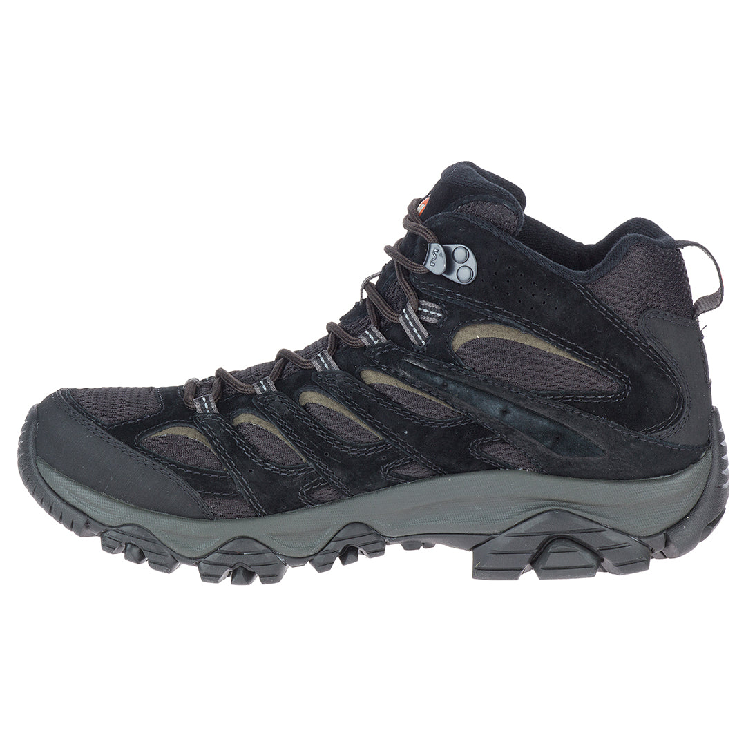 Moab 3 Prime Mid Waterproof - Black Men's Hiking Shoes | Merrell