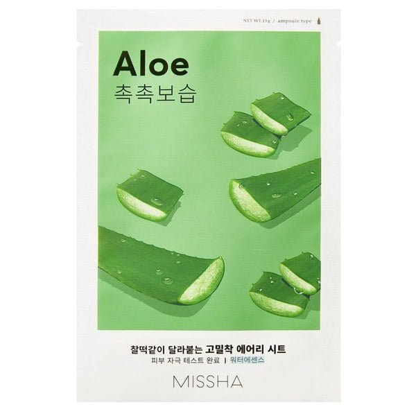 Airy Fit Sheet Mask - Aloe - Hudpleie