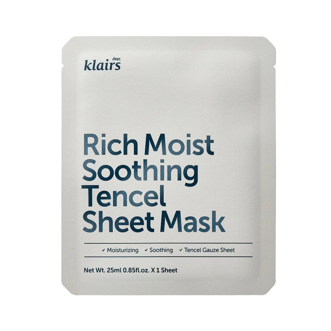 Rich Moist Soothing Tencel Sheet Mask - Hudpleie