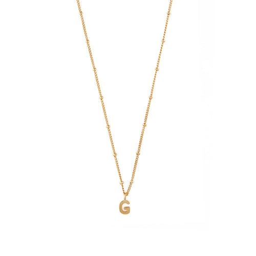 Initial G Satellite Chain Necklace - Accessories