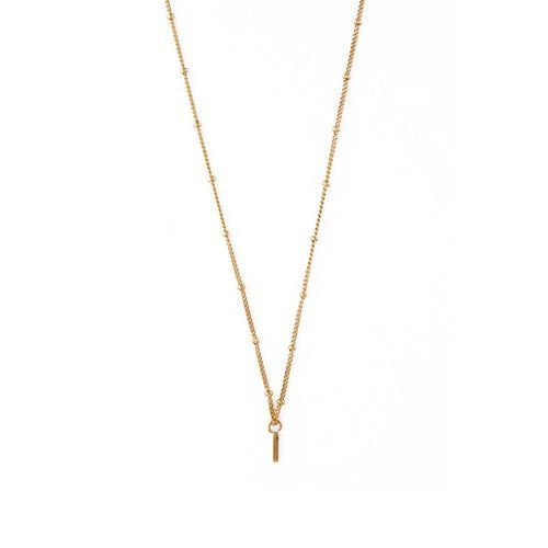 Initial I Satellite Chain Necklace