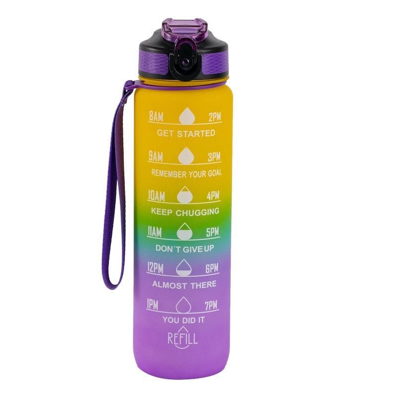 Hollywood Motivational Bottle 1000ml - Multicolor - Accessories