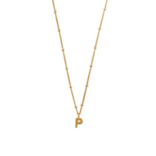 Bilde av Initial P Satellite Chain Necklace