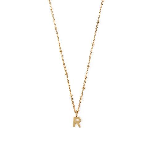 Initial R Satellite Chain Necklace