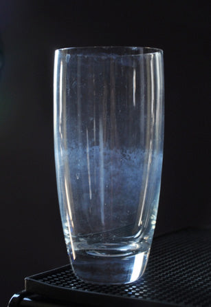 Dirty water glass