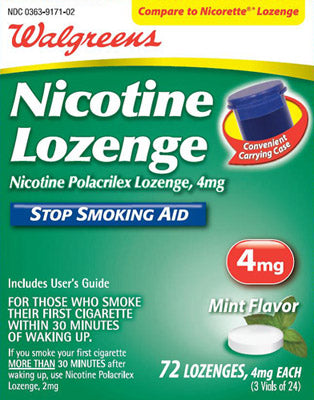 Walgreen's Nicotine Lozenges