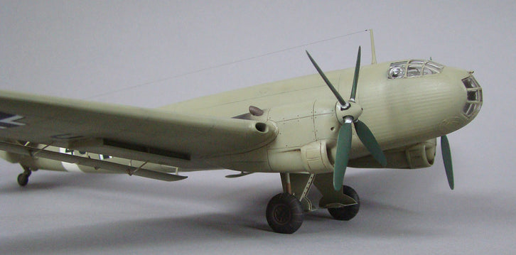 Built model of Ju 86 starboard side