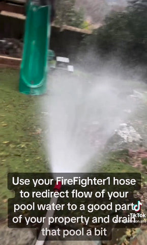 Using FireFighter1 to drain your pool