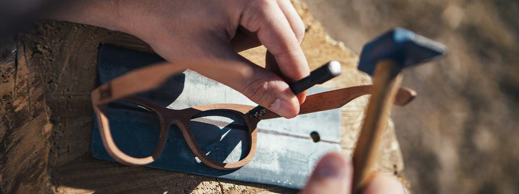 Lunettes en bois fait main