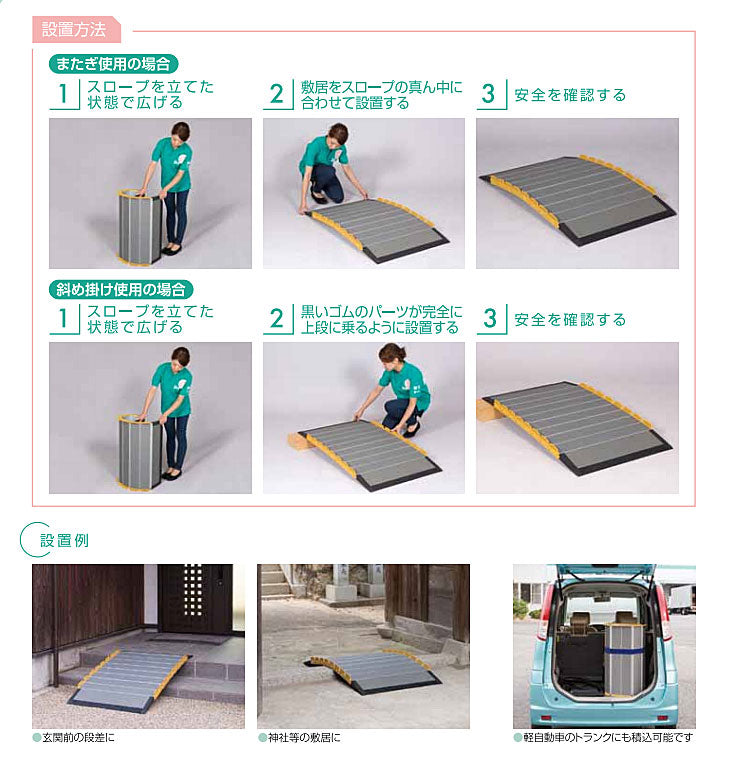 クーポンで半額☆2280円！ 車椅子スロープ 240cm 品 - crumiller.com