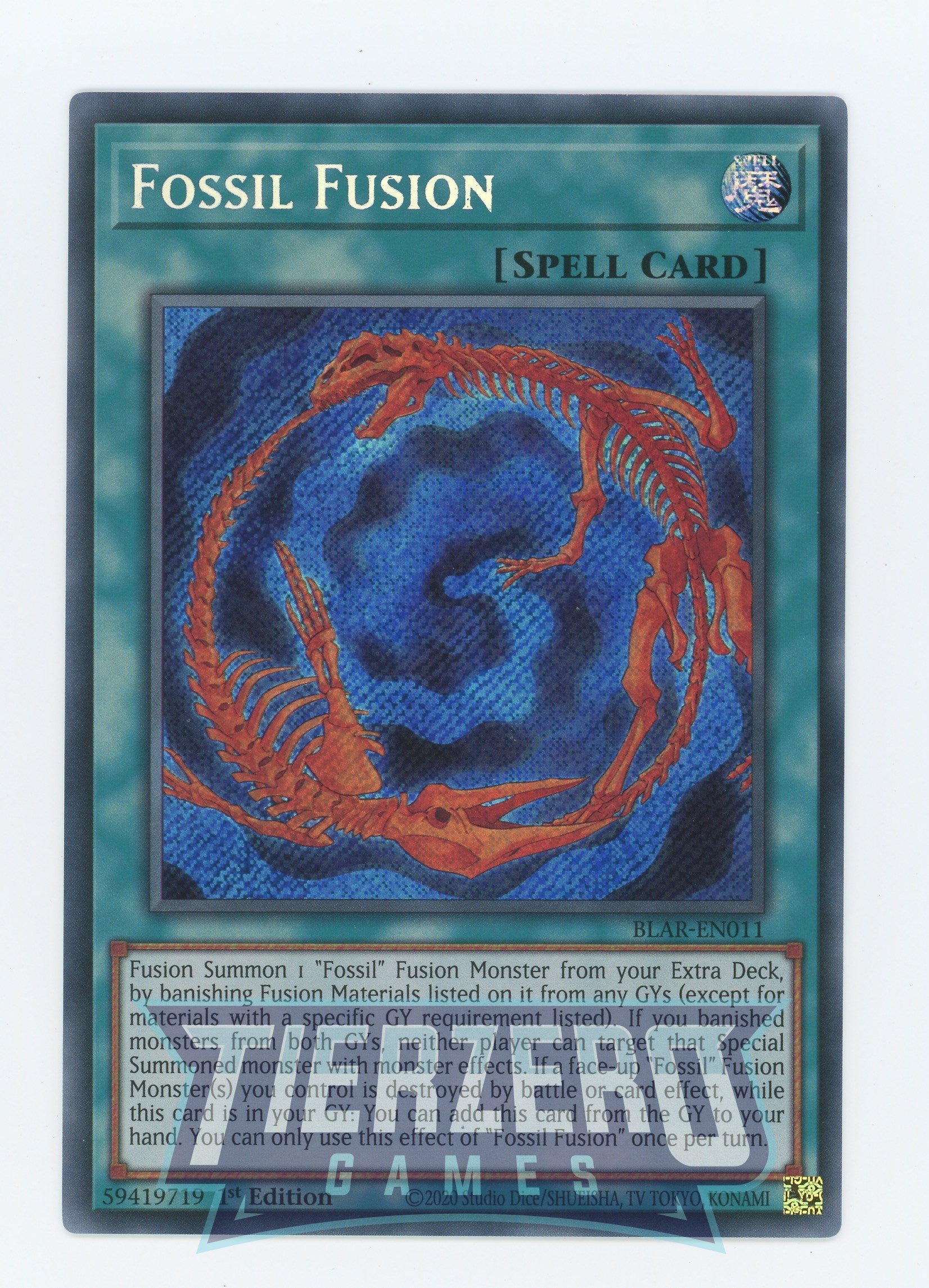 BLAR-EN011 - Fossil Fusion - Secret Rare - Normal Spell - Battles of Legend  Armageddon