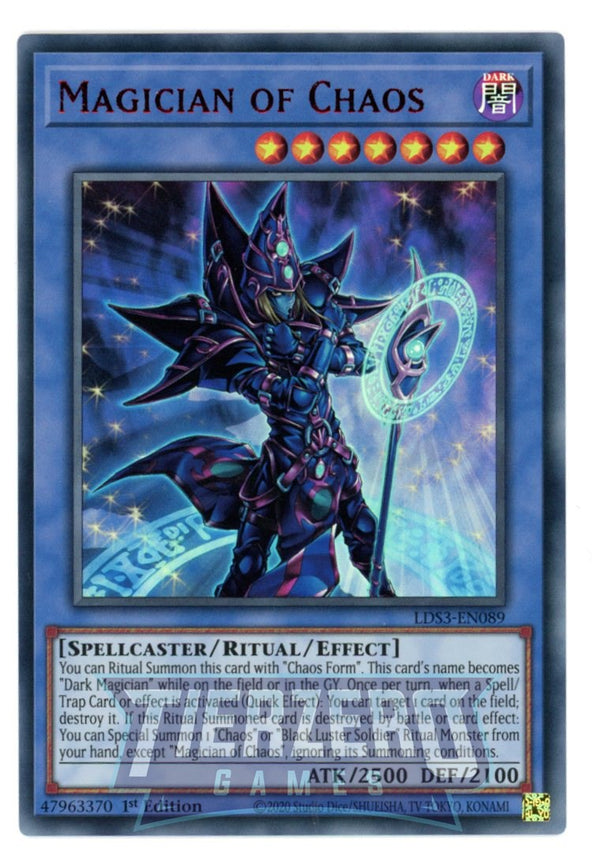 LDS3-EN089 - Magician of Chaos - Ultra Rare - Effect Ritual Monster 