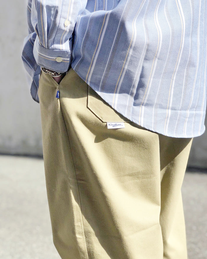 DESCENDANT/BOULE COTTON TWILL TROUSERS OG (KhaKee)