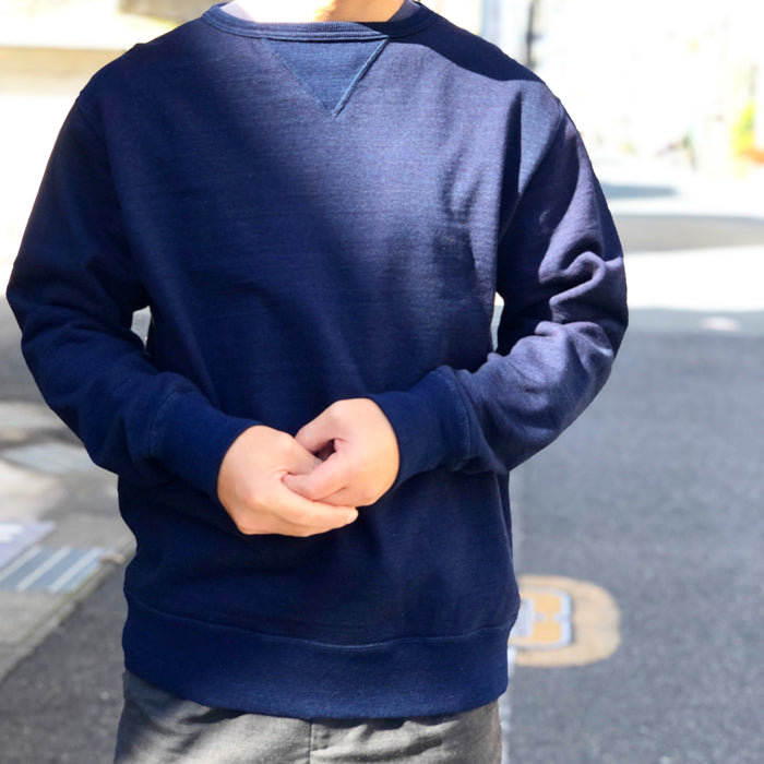 BLUE BLUE/INDIGO SLAB SWEAT VINTAGE CREW NECK