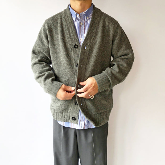 MHL./FINE SHETLAND CARDIGAN