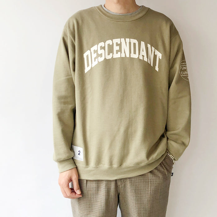 DESCENDANT/TEAM CREW NECK SWEATSHIRT (OLIVE DRAB)