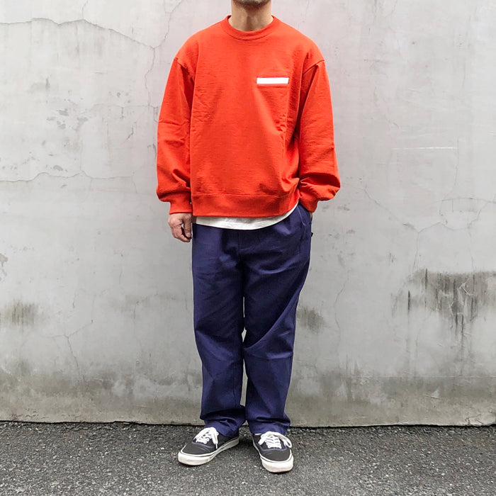 DIGAWEL/WELT POCKET SWEATSHRIT (ORANGE)