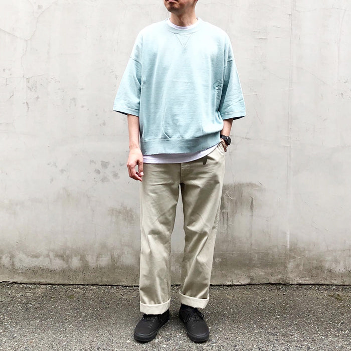 visvim/AMPLUS SWEAT S/S CRASH (L.T BLUE)