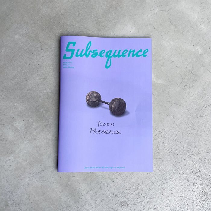 Subsequence Magazine/volume 05 2022-1st