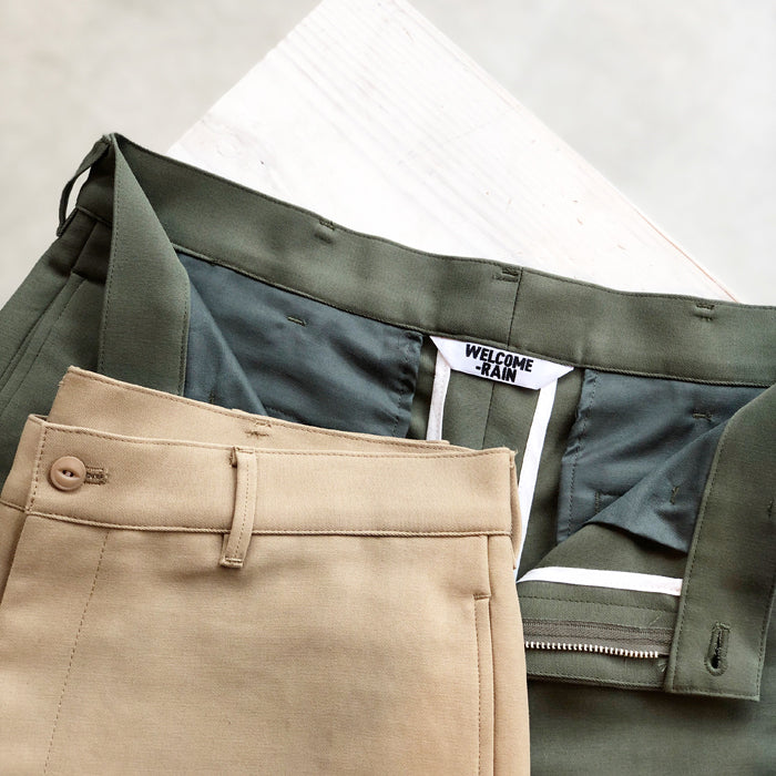 WELCOME-RAIN/STRAIGHT CHINO TROUSER