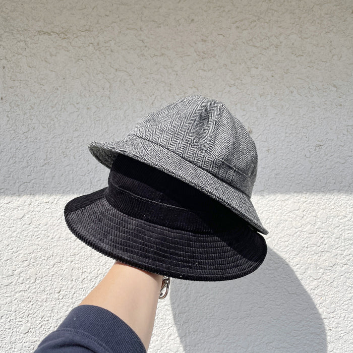 INTERIM/UK CORDUROY METRO HAT (BLACK)