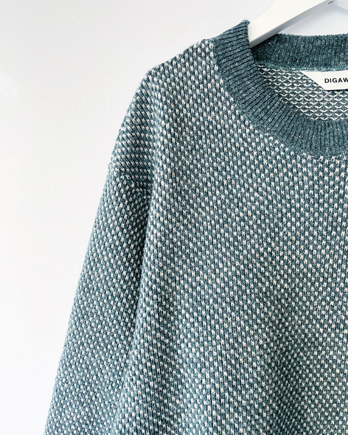 DIGAWEL/HEXAGONAL PATTERNS SWEATSHIRT (GREEN)