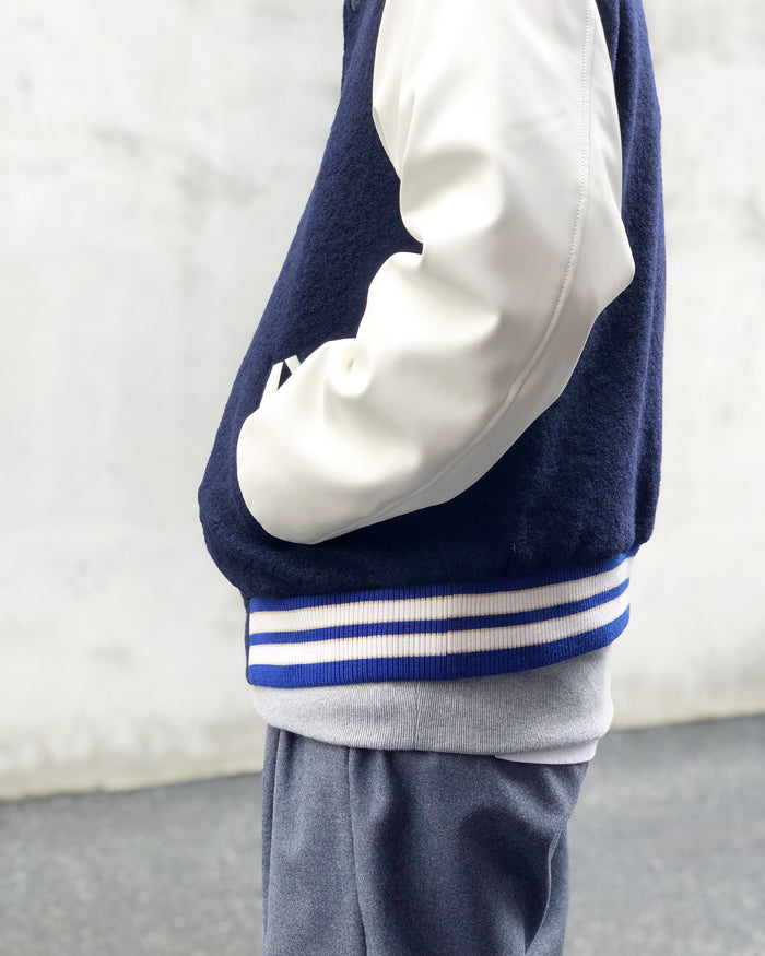 DIGAWEL/VARSITY JACKET (URU TOKYOxDIGAWEL) (NAVY)