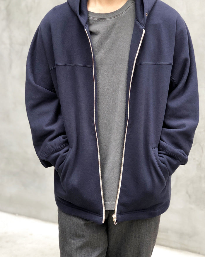 DIGAWEL/DOLMAN SLEEVE ZIP HOODIE (NAVY)