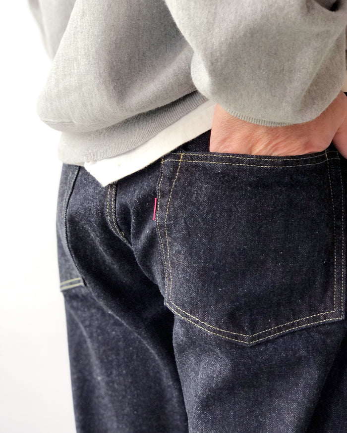 INTERIM/WWⅡ 1943 HEAVY KIBATA SHUTTLE DENIM JEANS (NAVY)