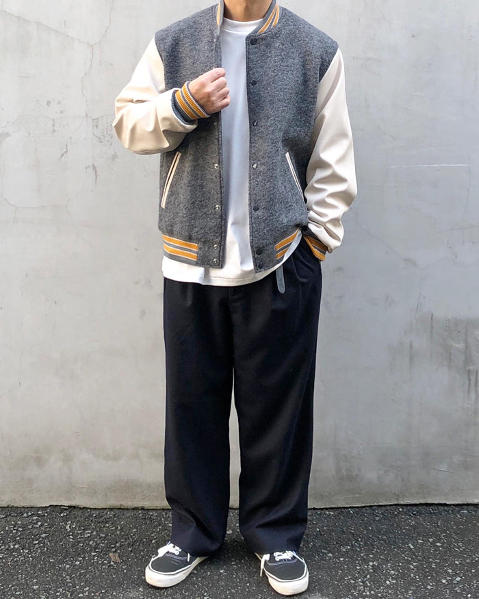 DIGAWEL/VARSITY JACKET (URU TOKYOxDIGAWEL) (GRAY)