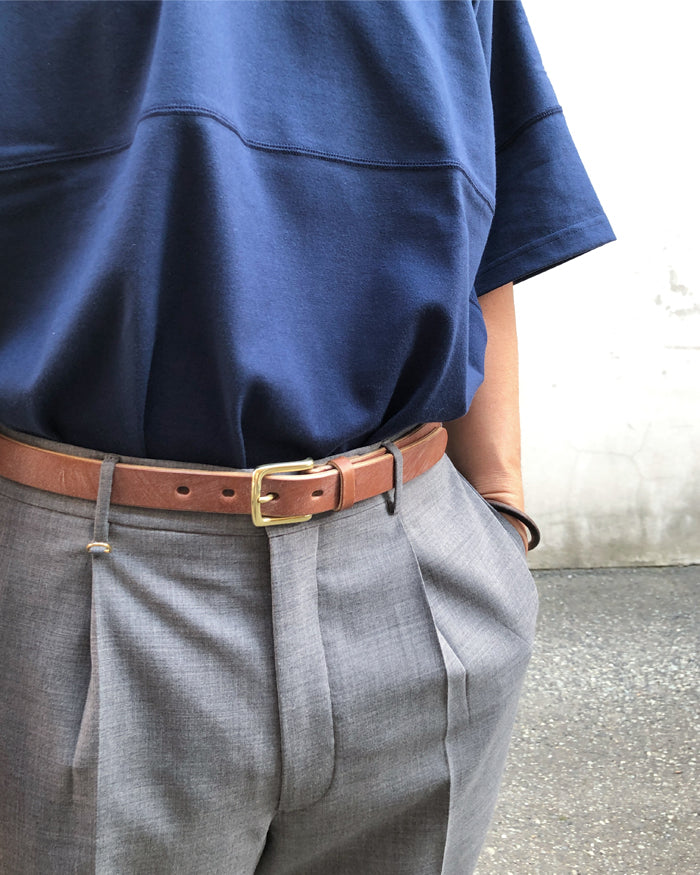 INTERIM/25mm OAK BARK LEATHER BELT