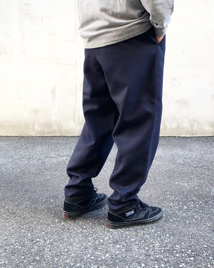 DESCENDANT/DC-6 GDT MELTON TROUSERS (NAVY)