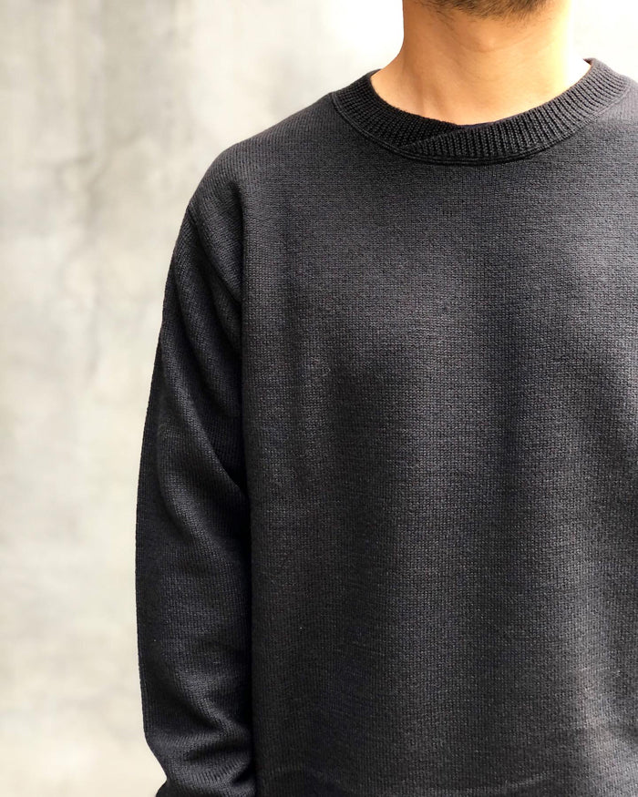 MHL./PURE WOOL KNIT (CHARCOAL)