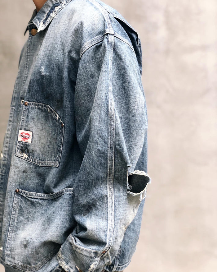 SAINT MICHAEL/COVERALL/HEART TAG/BLUE