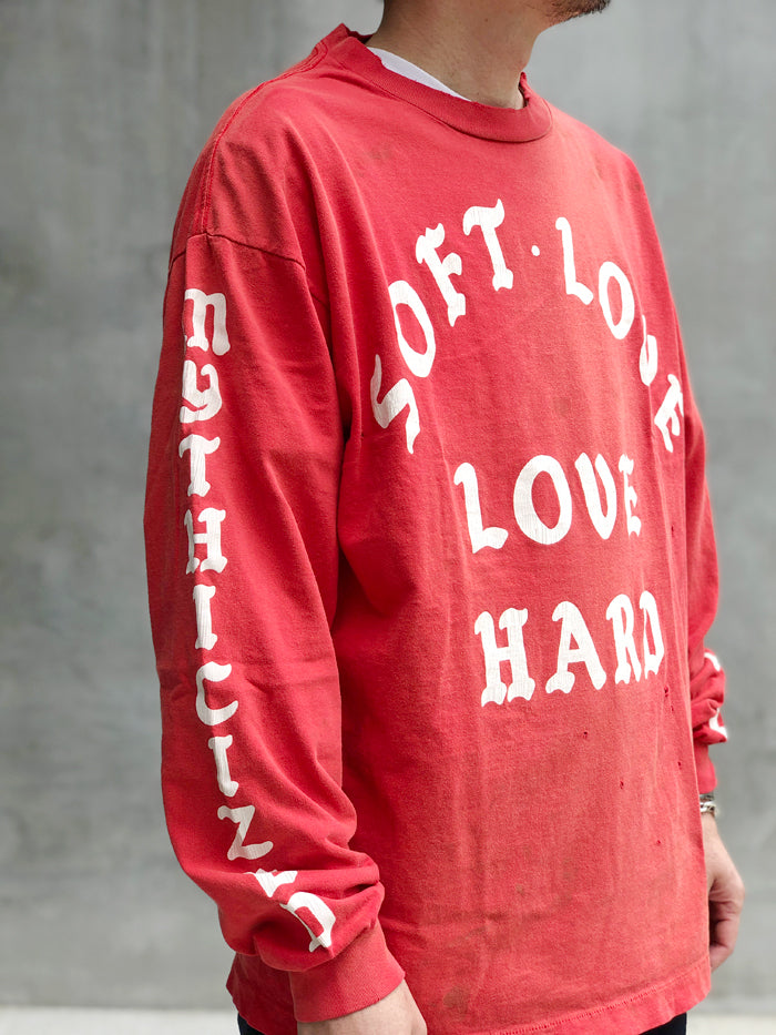 SAINT MICHAEL/LS TEE/SOFT LOVE/RED