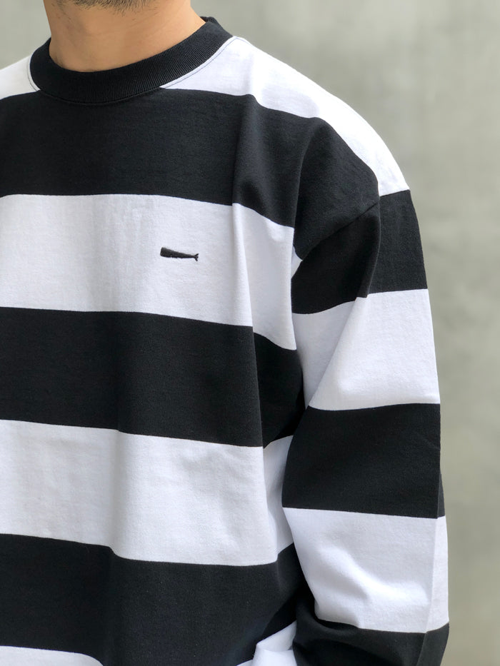 DESCENDANT/HORIZONTAL STRIPE LS (BLACK)