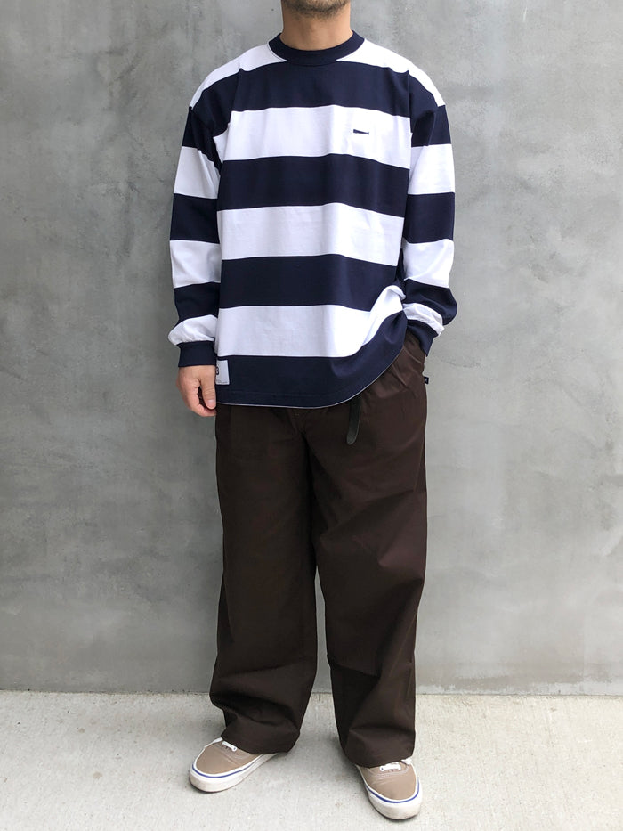 DESCENDANT/HORIZONTAL STRIPE LS (NAVY)