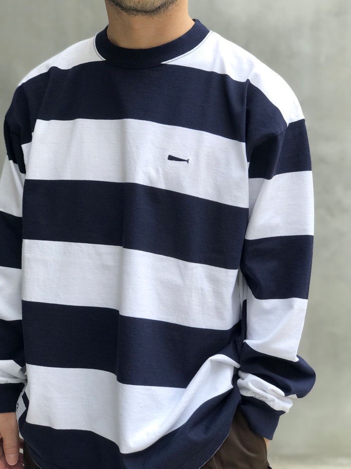 DESCENDANT/HORIZONTAL STRIPE LS (NAVY)