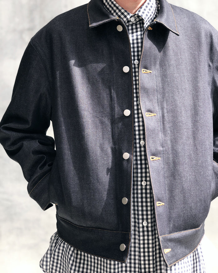 DIGAWEL/DENIM JACKET (NAVY)