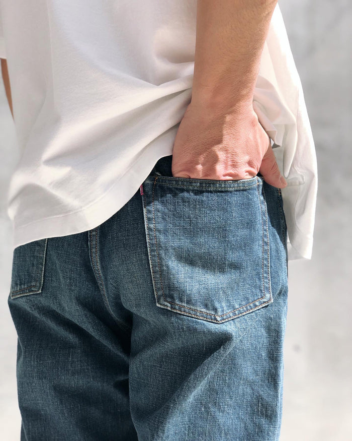 INTERIM/VINTAGE WASHED "1937XX" SHUTTLE DENIM TROUSERS (CLASSIC)