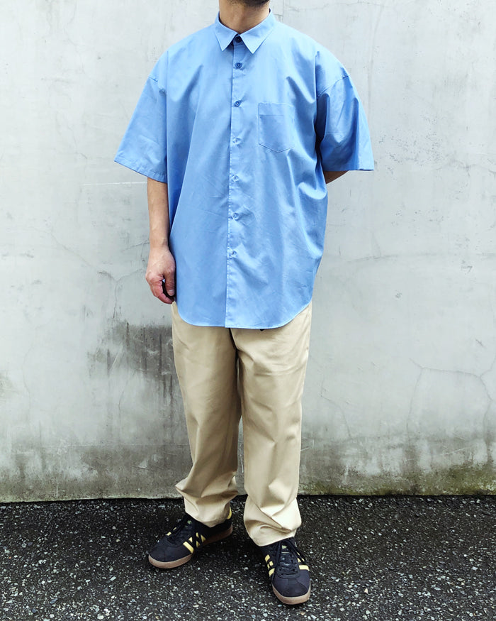 DIGAWEL/OVERSIZED S/S SHIRT (DARK SAX)