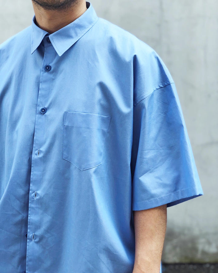 DIGAWEL/OVERSIZED S/S SHIRT (DARK SAX)