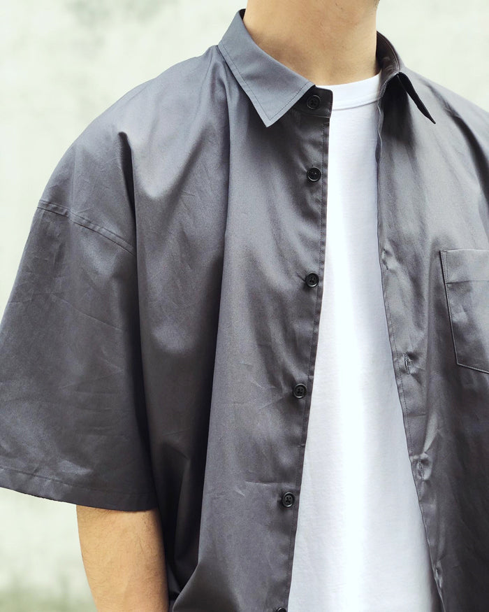 DIGAWEL/OVERSIZED S/S SHIRT (BLACK)