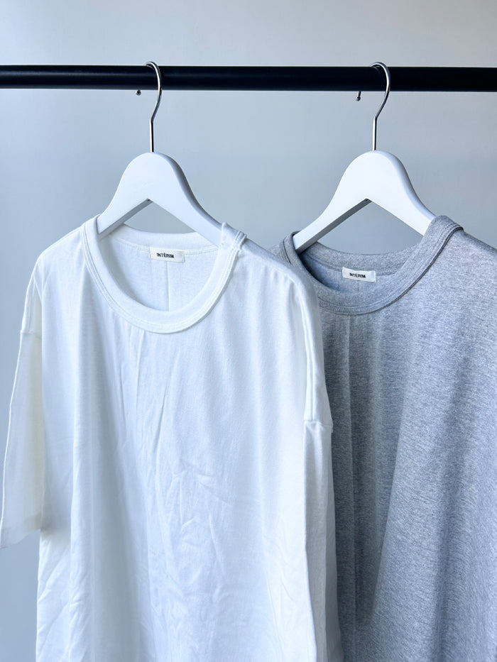 INTERIM/BINDER NECK LOOP WHEEL AME-KAJI TEE